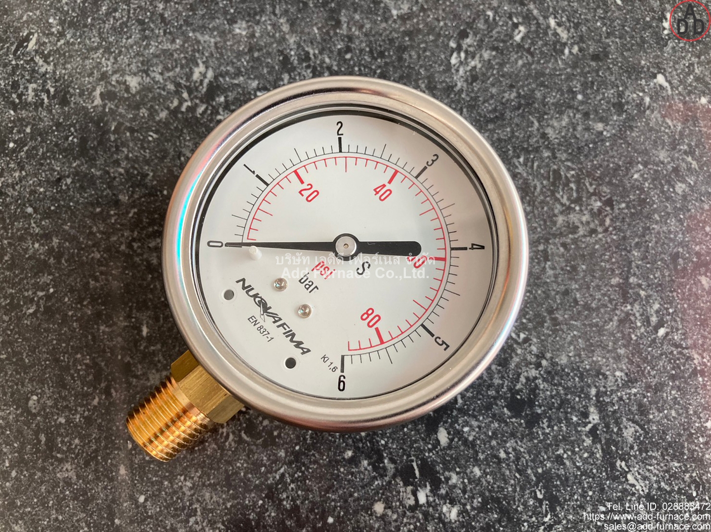 0~6Bar(0~80Psi) Nuova Fima Gauge(3)